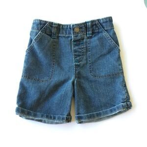 Cuffed summer jean shorts 